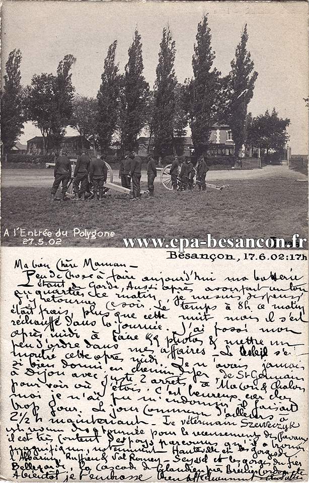 A l'Entrée du Polygone - 27 - 5 - 1902